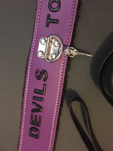 Halloween Neck Collar Bondage Kit Devil Vampire Masquerade Fetish Club BDSM - Picture 5 of 5
