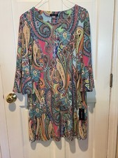 New Womens Tommy Hilfiger Paisley Dress Sz-16 NWT $99.00