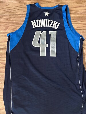ADIDAS NBA DIRK NOWITSKI #41 DALLAS MAVERICKS JERSEY SIGNED