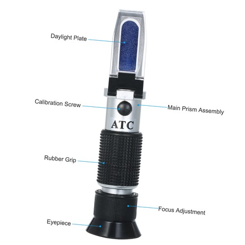Antifreeze Refractometer Coolant Tester For Checking Freezing Point Concentrati - Picture 3 of 10