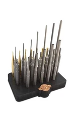 Grace USA 27pc Gunsmith Steel & Brass Roll Pin Spring Punch Set with Bench Bl...