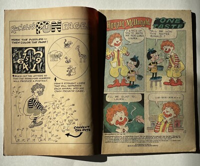 1970 ロナルド マクドナルド ヴィンテージ コミック 本 レア 1 Charlton Comics Ronald McDonald #1 1970 1st Appearance! 🍔🍟 | eBay