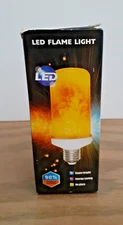 Light Bulb Gravity Flame Bulb LED Flame Effect Fire Light Bulb 1 Pk Orange NEW