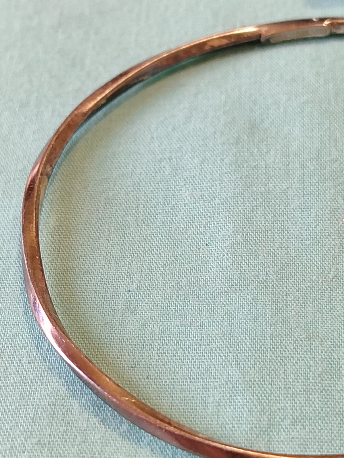 Sterling Silver Stacking Bangle Bracelet Thin Sim… - image 6