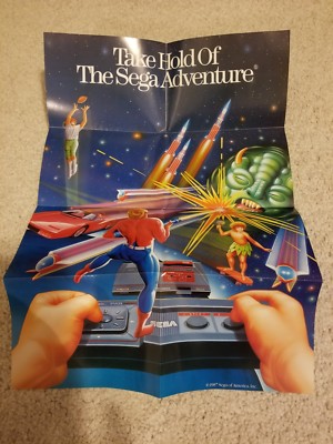 Sega Master Take Hold of the Sega Adventure Poster - 17'' x 11-1/2''  2 Posters