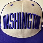 Adidas Washington Huskies Snapback Hat Mens NCAA Purple Tan Adjustable NWT — photo 4