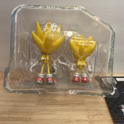 Sonic Through Time Classic & Modern Super Sonic Pack 5 Inch Figures *See  Desc*