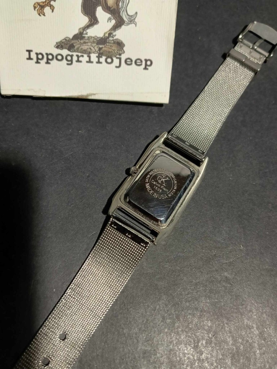 Orologio Calvin Klein 1638 quarzo rettangolare 30x25 mm made in
