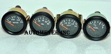Gauges Set 4 Pc - Oil Pressure Temperature Volt Fuel Gauge 2 Electric Gauges Set 4 Pc - Oil Pressure Temperature Volt Fuel Gauge 2 Electric