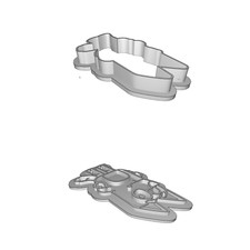 Mini Printer-Compatible Blue and White Cookie Cutter Remix XXL