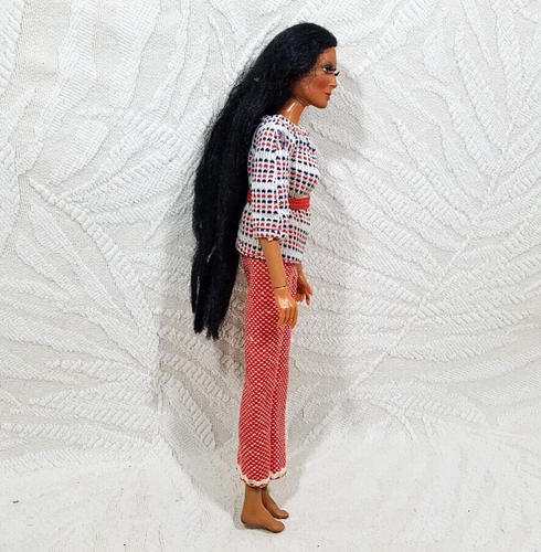 VINTAGE 1975 CHER PUPPE 12 ZOLL POSEABLE DOLL MEGO - OHNE BOX (RARITÄT OUTFIT) - Bild 6 von 12