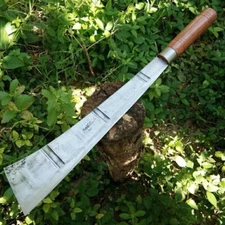 Knife Machete Thai Authentic Knife Blade Handmade Blade Wood Handle Hiking Style