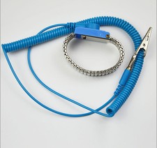 5Pcs Fashion BLUE Anti Static Antistatic ESD Adjustable metal Wrist Strap Band