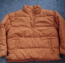Noisy May Padded Pullover Jacket Size Xl Orange Bnwt Rrp £56