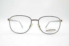 Vintage Antoine Bourgeois 5015 Black Gold Gray Oval Glasses Frame NOS
