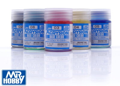 Gunze GSI Mr.Hobby Acrysion Base Color BN01-06 (18ml) Multiple Options Available