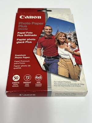Canon Inkjet Photo Paper Plus Glossy PP-101 4x6 50 Sheets / NEW