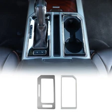 Central Gear Shift Frame Trim Decor Cover For 15-20 Ford F150 Chrome Accessories