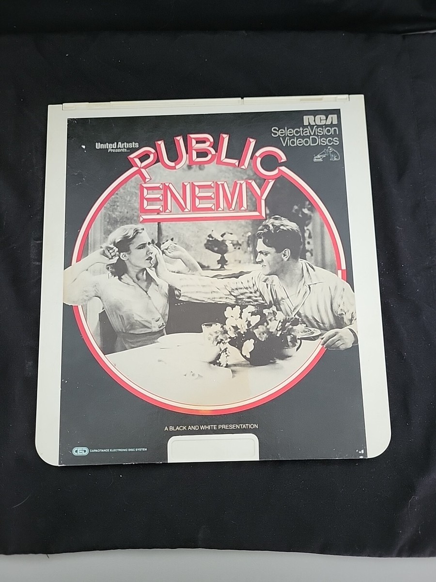 Vtg CED VIDEODISC-PUBLIC ENEMY-James Cagney- Jean Harlow- Joan