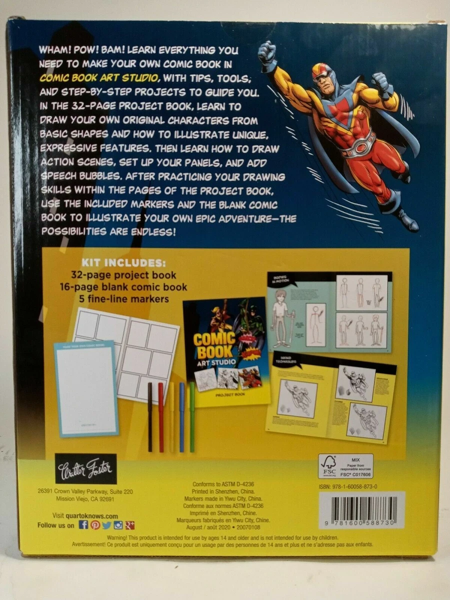 Create Your Own Comic Book Kit, DIY Book Drawing Set