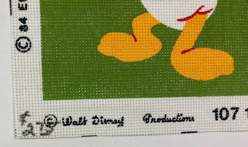 Walt Disney's Donald Duck Royal Paris Needlepoint Canvas #107 15 Vintage - Picture 3 of 3
