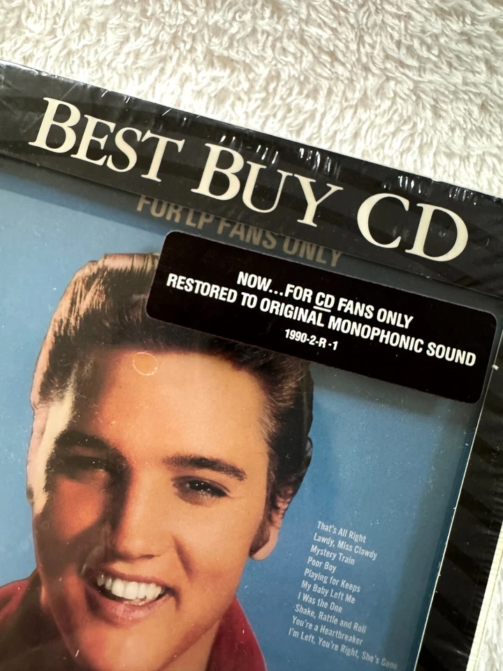 ELVIS PRESLEY SEALED LONGBOX CD RCA PROMO FOR LP FANS ONLY HYPE STICKER ALBUM Foto 2 de 4