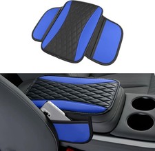 Patchwork Leather Car Center Console Cover,Microfiber Leather Vehicle Armrest