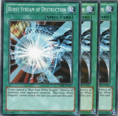 yugioh 3x Burst Stream of Destruction SDBE-EN021 COMMON 1AUFLAGE ENGLISCH