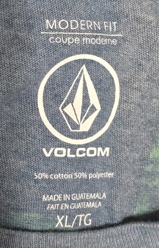 VOLCOM Paradise Boozy Bird T-Shirt XL Ex-Large Skateboarding Blue Tipsy Toucan - Picture 6 of 9