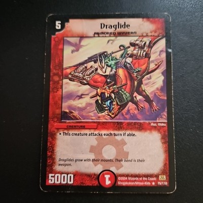 2004 Duel Masters DM-01 Draglide Rare 75/110 Fire English TCG