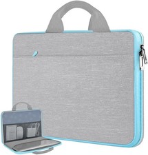 Light Gray-Blue TSA Sleeve Handbag for 14-inch MacBook Pro Laptop Case