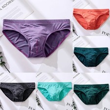 Low-Waist Briefs Mens Underpants Breathable Low Rise Elasticity Regular Length