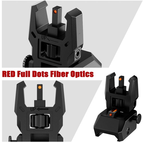 Miras de fibra óptica, miras delanteras y traseras abatibles con fibra óptica verde roja... - Imagen 3 de 7