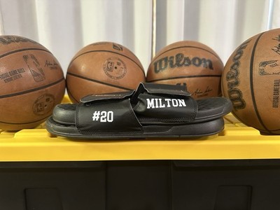 lakers team issued Shake Milton Locker Room Slide sandals Shoes Slippers