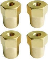 5/16"-18 Thread Female Brass Battery Terminal Post Adapter Charging Posts 