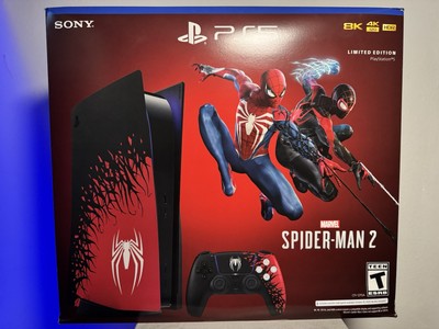 Sony PS5 Blu-Ray Edition Console Spider-Man 2 Limited Edition Bundle - Red/Black