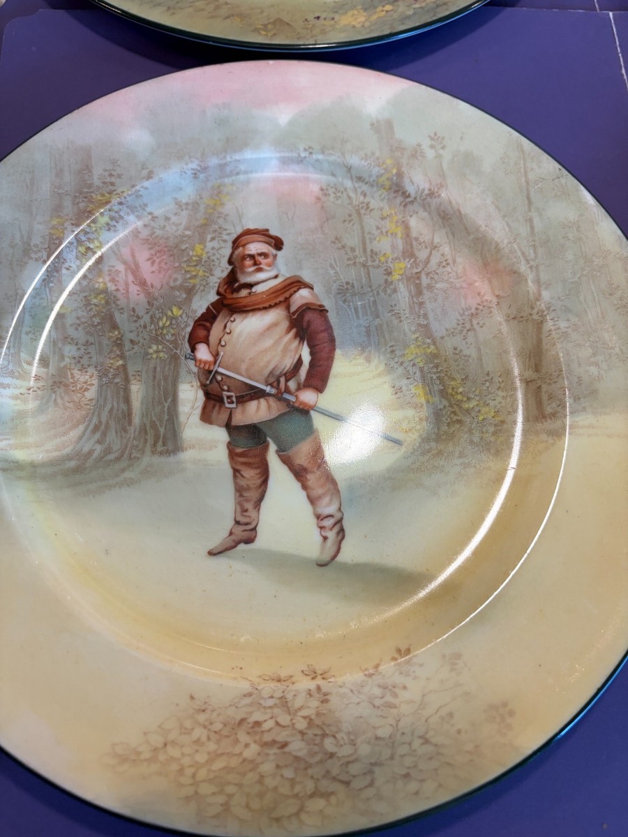 Six (6) Royal Doulton Shakespeare Character Plates, 9