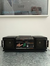 Vintage Sharp GF-330 Stereo Boombox Radio Cassette Player Baby Blaster Tested