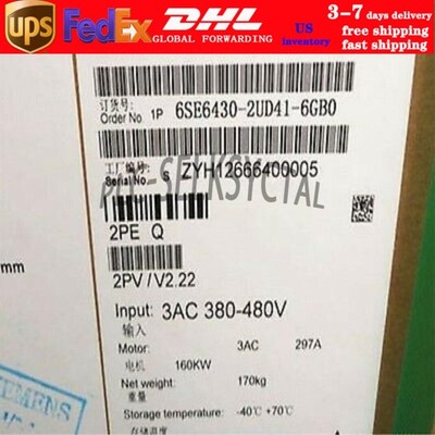 New Siemens 6SE6430-2UD41-6GB0 MICROMASTER430 without filter 6SE6 430-2UD41-6GB0