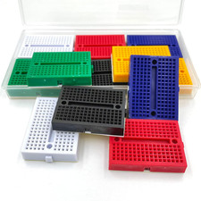 12Pcs Small Solderable Breadboard 170 Tie-Points Mini Breadboard Kit Mini PCB Pr