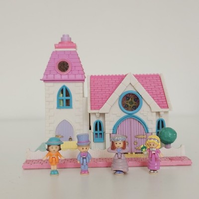 Seltene Bluebird Polly Pocket Polly s Village Kirche Hochzeitskapelle weiße Variante
