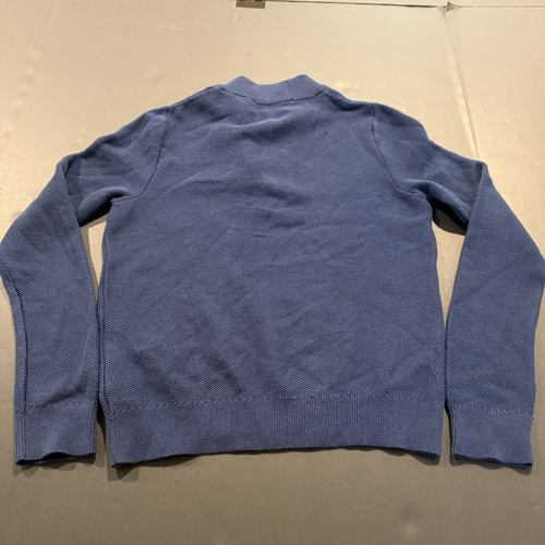 Vineyard Vines Boys Cotton Quarter Zip Pullover Sweater Boys Size 7 Navy Blue - Picture 6 of 7