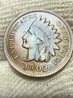 1902 Indian Cent ~ AU+ Condition ~ COMBINED All Free Shipping  Toned