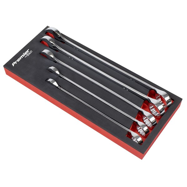 Sealey KombinationsschlüSsel Set 5 StüCk Jumbo Metrisch AK6329-image