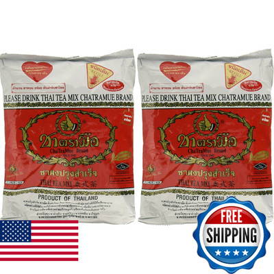 ChaTraMue Original Thai Iced Tea Mix 400g Bag, Pack of 2 - Number One Brand