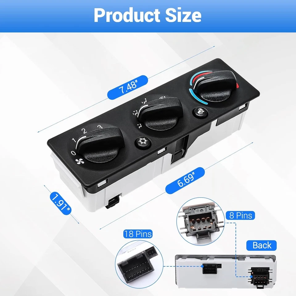 НОВАЯ совместимая панель модуля климат-контроля для грузовика Peterbilt Q21-6119 - Изображение 2 из 4