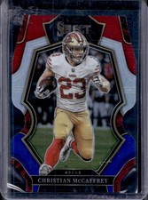 2022 Select Christian McCaffrey Red and Blue Prizm Die Cut Premier Level #186