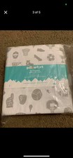 Pillowfort Sport Fan Favorites   Cotton 3pc Twin Size Sheet Set Marble Gray