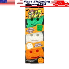 Halloween Sponges Multi Surface Flex Texture Non Scratch Odor Resistant 3 Count