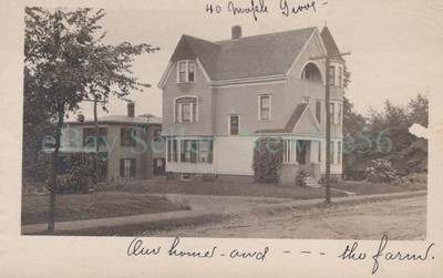 Norwich Conn CT - 40 MAPLE GROVE AVENUE HOUSE - RPPC Postcard